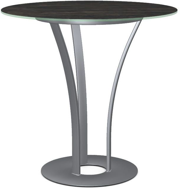 Amisco Customizable Dalia Italian Porcelain Counter Pub Table with Metal Turnip Base-0