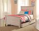 Signature Design by Ashley® Willowton Whitewash Full Panel Footboard-3