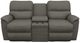 La-Z-Boy® Brooks Gray Power Reclining Loveseat with Console, Headrest, and Lumbar-1