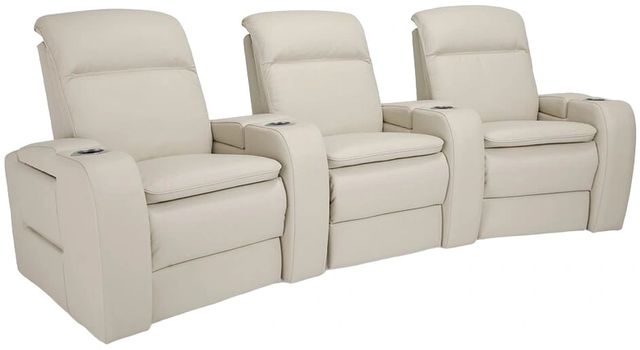 Palliser® Furniture Customizable Vertex 3-Seat Power Reclining Curved Home Theater Seating with Headrest and Lumbar-0