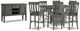 Signature Design by Ashley® Hallanden 8-Piece Gray Counter Height Dining Room Set-0