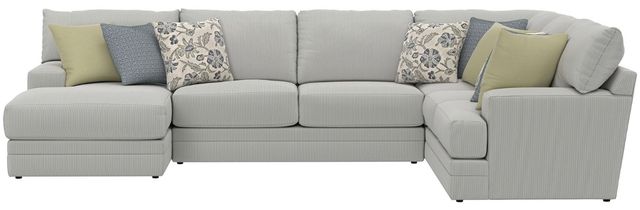 Jackson Furniture Stockbridge 3-Piece Slate Left-Arm Facing Sectional and Chaise-3