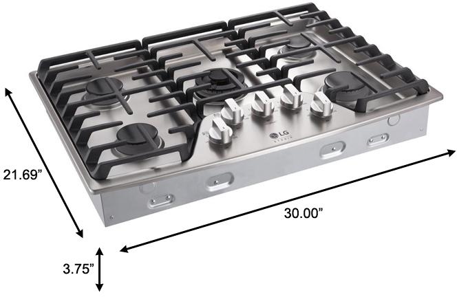 LG STUDIO 30'' Gas Cooktop - Thumbnail 5