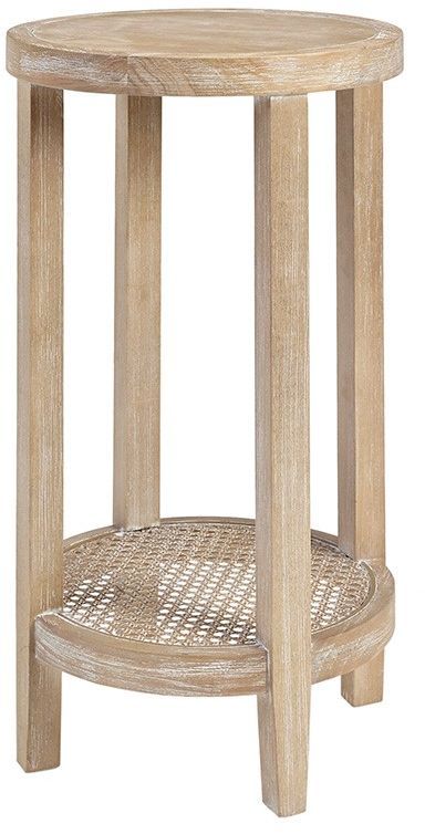 Olliix by Martha Stewart Reclaimed Wheat Harley Round Accent Table-1