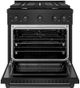 ZLINE 30" Black Stainless Steel Pro Style Gas Range-1