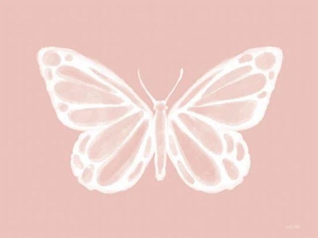 Classy Art Blush Butterfly by Dakota Diener Wall Art-0