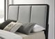 Coaster® Arini Black/Grey Queen Panel Bed with Upholstered Headboard-3