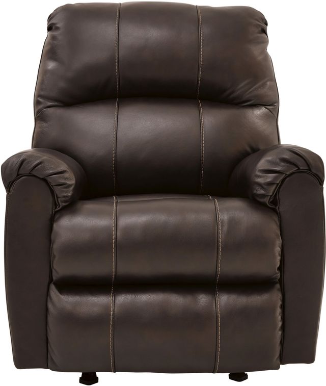 Signature Design by Ashley® Hermiston Walnut Rocker Recliner-2