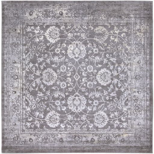 Surya Tibetan Medium Gray 8' Square Rug-0