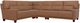La-Z-Boy® Draper 4-Piece Oak L-Shape Sectional-0