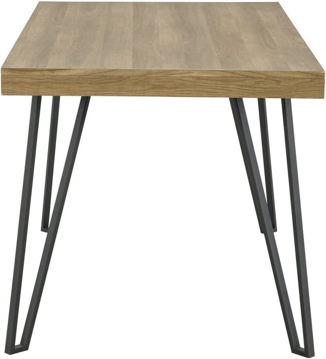 Signature Design by Ashley® Strumford Light Brown Dining Table with Black Metal Frames-2