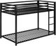 dhp furniture® Miles Black Twin/Twin Bunk Bed-1