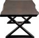 Porter International Designs Manzanita Midnight Coffee Table with X Base-4