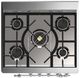 Ilve® Majestic III 30" Antique White Pro Style Dual Fuel Natural Gas Range with 5 Black Brass Burners and Chrome Trim-4