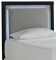 Signature Design by Ashley® Raechalla Black/Gray Youth Twin Upholstered Panel Headboard-0