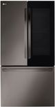 LG 27 Cu. Ft. PrintProof™ Black Stainless Steel Smart InstaView® Counter Depth French Door Refrigerator -0