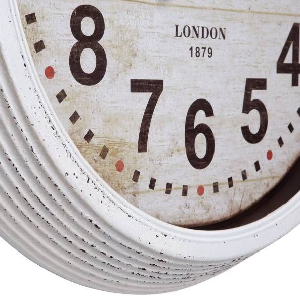 YHD White Iron Wall Clock-2