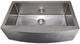 ZLINE Vail 33" Satin Stainless Steel Farmhouse Apron Mount Single Bowl Kitchen Sink with Bottom Grid-2