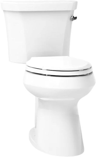 KOHLER® Highline® White 2-Piece Right-Hand Trip Elongated Toilet with Concealed Trapway, 1.28 Gpf-0