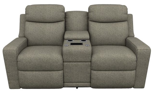 La-Z-Boy® Emmons Granite Power Reclining Loveseat with Console and Headrest-1
