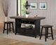 ECI Furniture Ashford Black/Brown Rubbed//Distressed Saddle Counter Stool-1