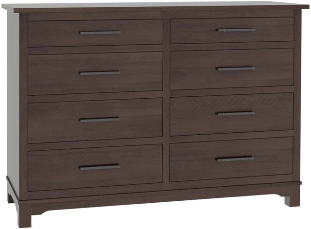 Country View Woodworking Customizable Cheyenne Brown Maple 65" 8-Drawer Dresser-0