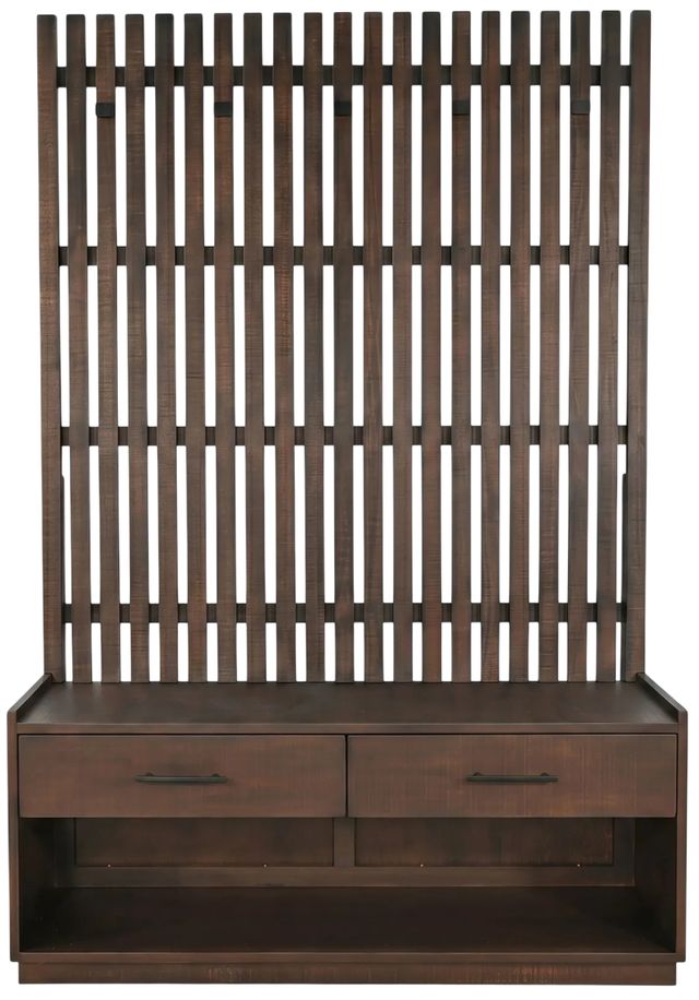 Sunny Designs™ Eliza Tobacco Leaf Hall Tree with Bench-2