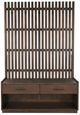 Sunny Designs™ Eliza Tobacco Leaf Hall Tree with Bench-2
