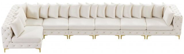 Meridian Furniture Tremblay 7-Piece Cream Upholstered Modular Sectional-3