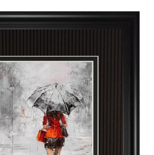 Classy Art City in the Rain II by Jolanta Kowalik Wall Art-1