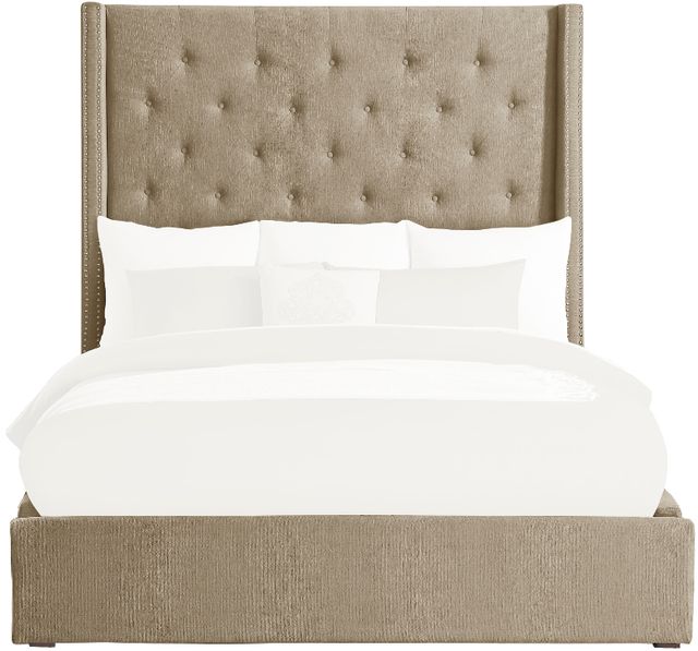Homelegance® Fairborn Brown Upholstered Eastern King Storage Platform Bed-3