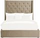 Homelegance® Fairborn Brown Upholstered Eastern King Storage Platform Bed-3