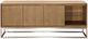 Modus Furniture One Bisque/Brushed Stainless Steel 84" TV Console-2