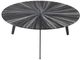 Armen Living Nina Gray Wide Coffee Table with Black Base-3