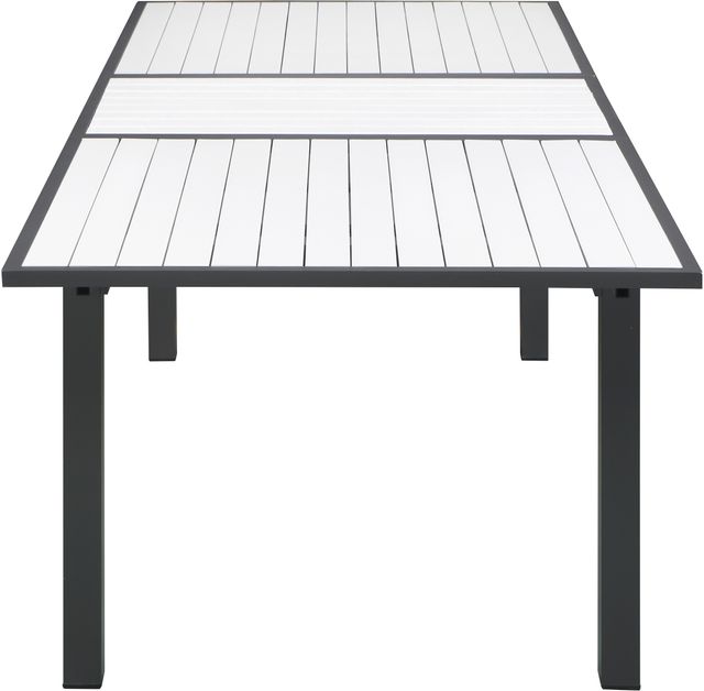 Meridian Furniture Nizuc White Polywood Outdoor Patio Extendable Dining Table-2