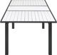 Meridian Furniture Nizuc White Polywood Outdoor Patio Extendable Dining Table-2