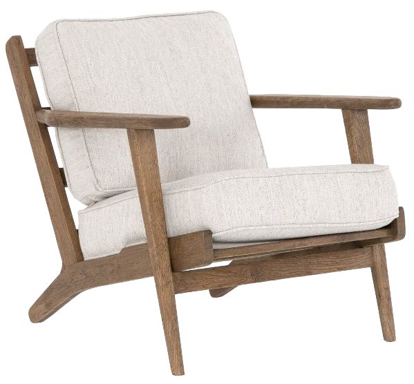 Four Hands Brooks Avant Natural/Honey Gray Lounge Chair | Marshall's ...