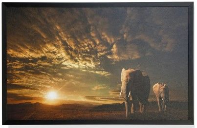Stylecraft Black/Gray/Yellow Wall Art-0