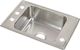 Elkay Lustertone® Classic Lustrous Satin Stainless Steel 25" x 17" x 4" FR2-Hole Single Bowl Drop-in Classroom ADA Sink-0