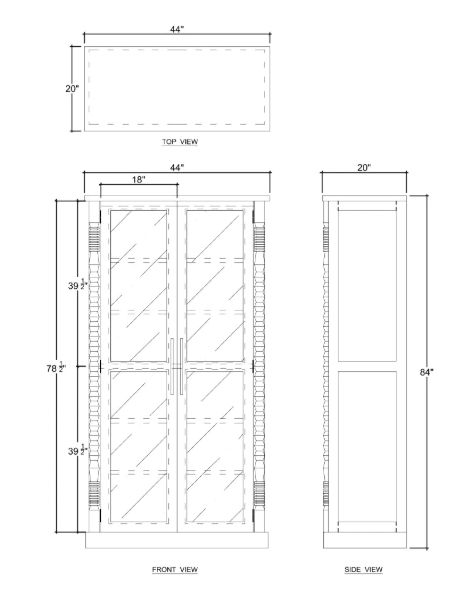 Bramble Customizable Ligna Display Cabinet-2