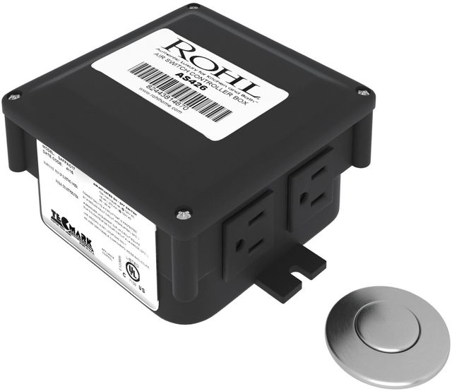 Rohl® Stainless Steel Air Switch Button with Control Box-0