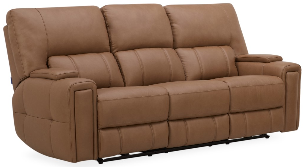 Southern Motion™ Customizable Hudson Triple Power Reclining Sofa with Drop Down Table