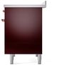Ilve® Nostalgie II Series 40" Burgundy Pro Style Induction Range-4