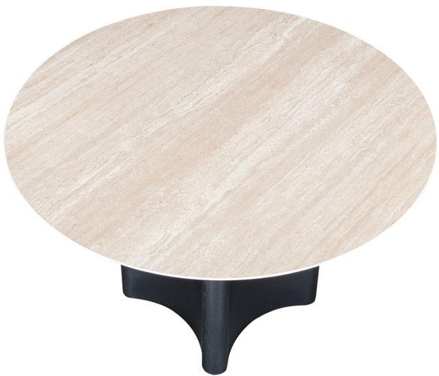 Meridian Furniture Corvina Travertine Dining Table with Black Base-3