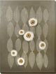 Classy Living Organic Golden Orbs and Whispering Leaves Abstract Wall Art-0
