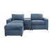 Style Line Modular United Blue Ottoman-1