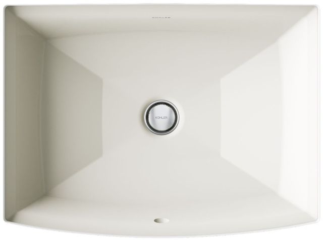 Kohler Archer® Biscuit 20" Rectangular Undermount Bathroom Sink-1