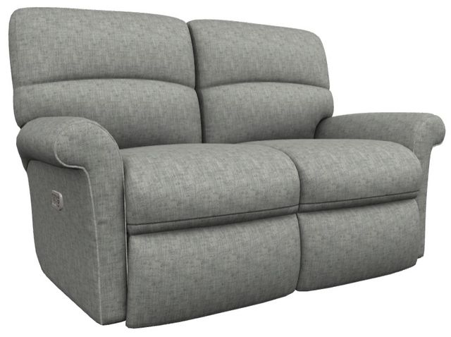 La-Z-Boy® Robin Charcoal Power Reclining Loveseat with Headrest and Lumbar-0