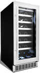 Silhouette® Professional Tuscany 15” Stainless Steel Wine Cooler-3