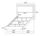 Coaster® Marceline White Eastern King Panel Bed-3